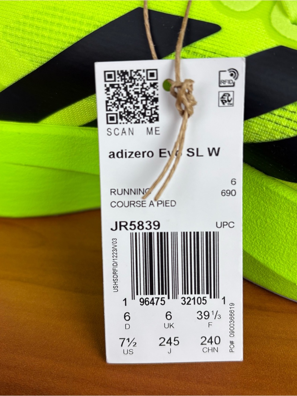 Adidas Adizero Evo SL Running Shoes - Picture 12 of 13